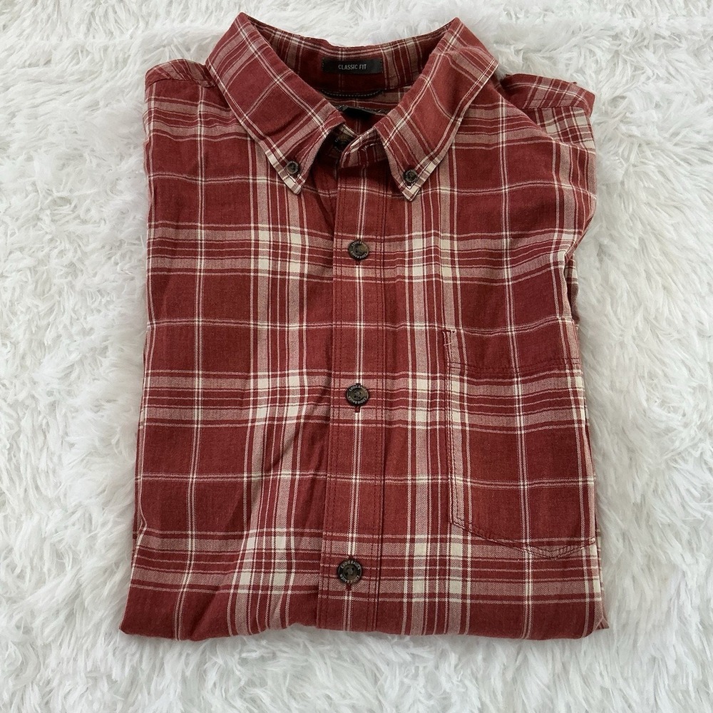 Eddie Bauer Short Sleeve Classic Fit 2xl Button Down Mens Shirt - Picture 1 of 6
